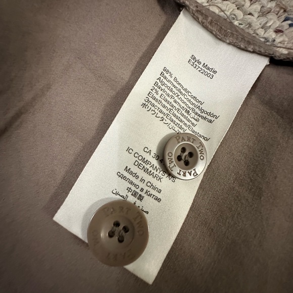 Part Two Women's Dark Khaki mini Skirt - Picture 7 of 7